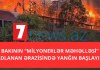 Bakının “Milyonerlər məhəlləsi”ndə yanğın başladı