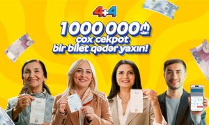 “4+4” lotereyasında cekpot 1 000 000 manatı keçdi