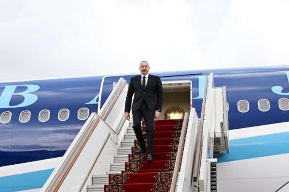 Prezident Rusiyada səfərdədir (FOTO)